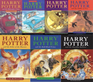 All 7 Harry Potter Book covers